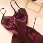 پیراهن ساتن فنردار